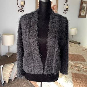Black Fuzzy Cardigan
